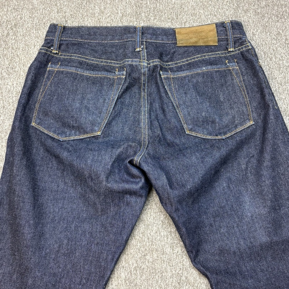 Todd Snyder Jeans Mens 32x30 Selvedge Blue Straight Slim Fit‎ Button Fly Indigo - Picture 3 of 16